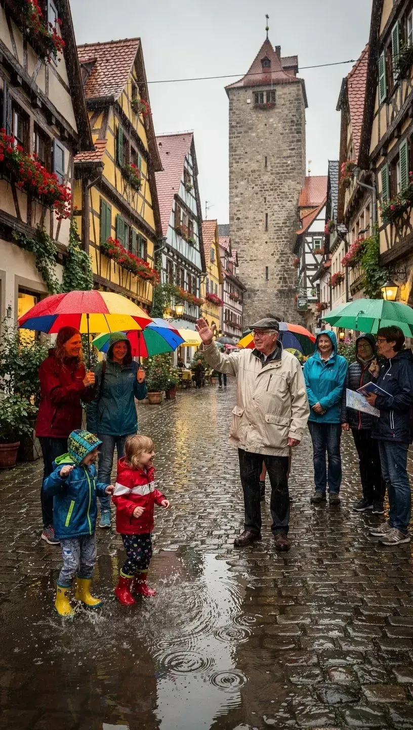 Gedrucktes Routen-Kit mit Stadtplan, historischen Fakten und empfohlenen Spazierwegen zur selbstständigen Erkundung.